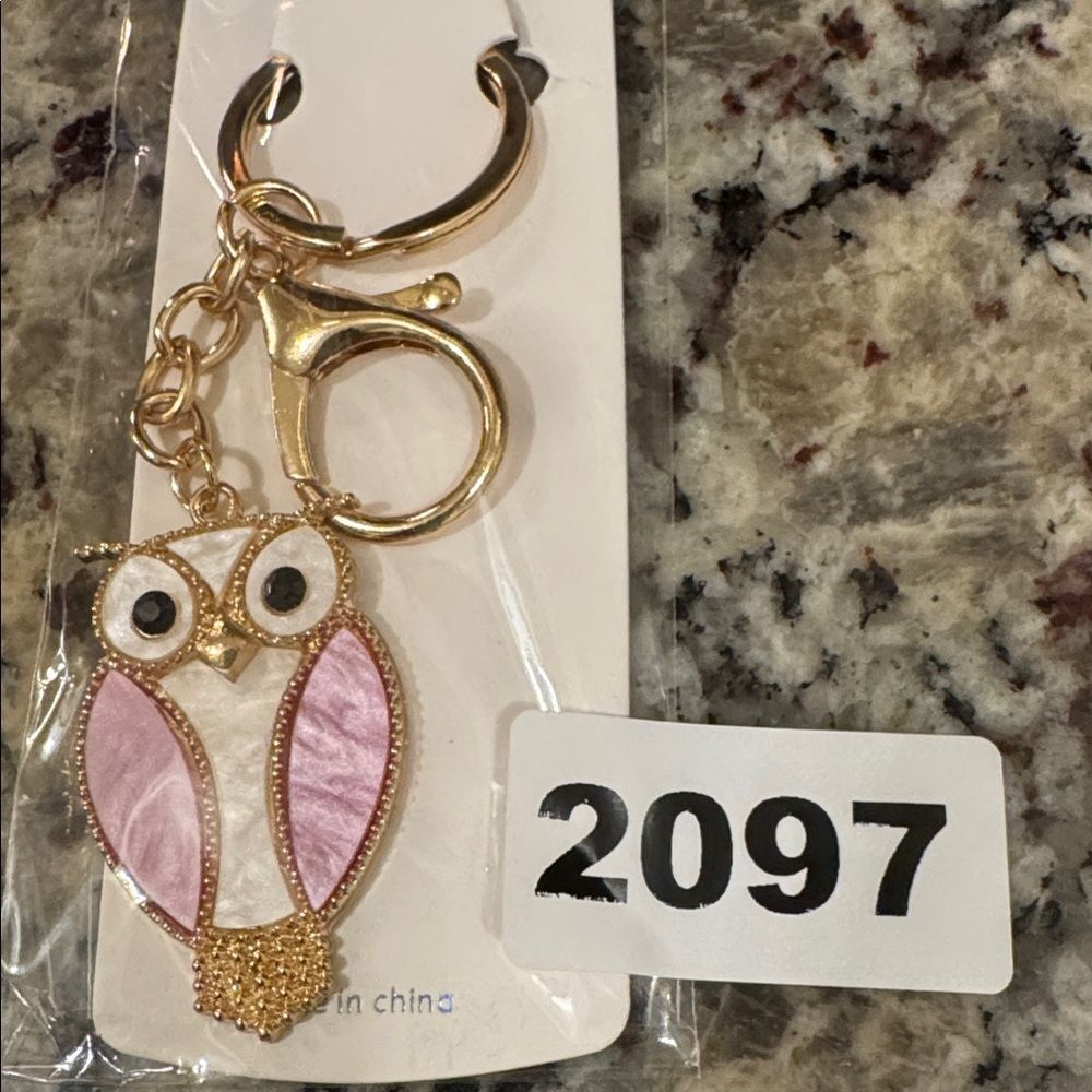 2097 OwlβKey Ring &β Bag Charm